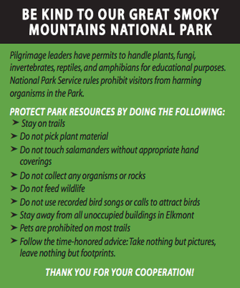 be kind to national park